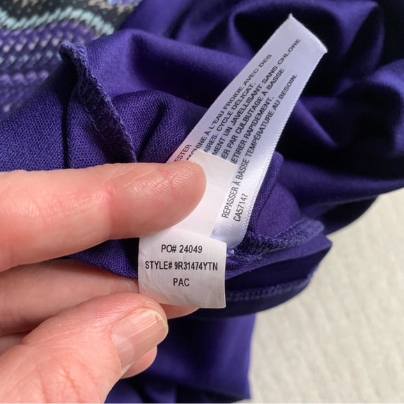 Mossimo purple patterned maxi dress - Picture 14 of 16